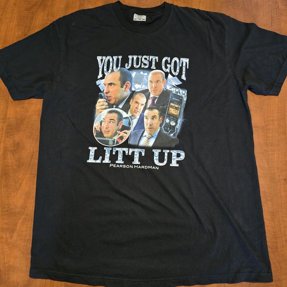 Comfort Colors Suits Louis Litt Pearson Hardman Law Litt Up Graphic Tee XL